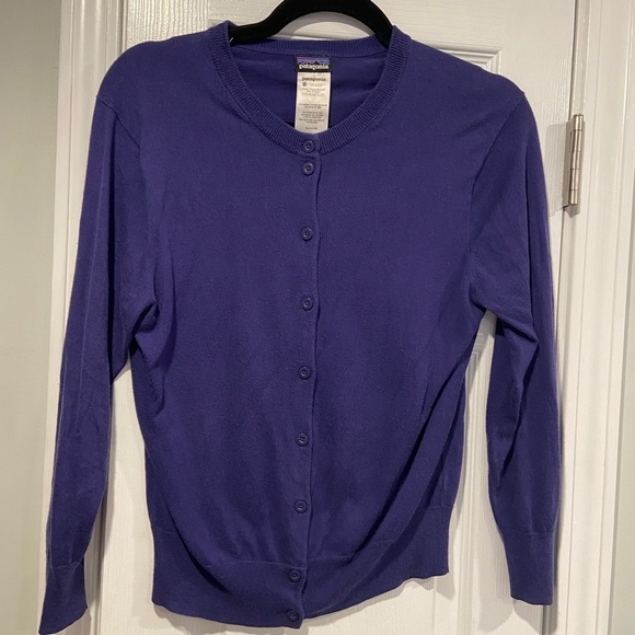 Patagonia Size S Periwinkle Long Sleeve Button Front Lightweight Cardigan - Picture 1 of 10